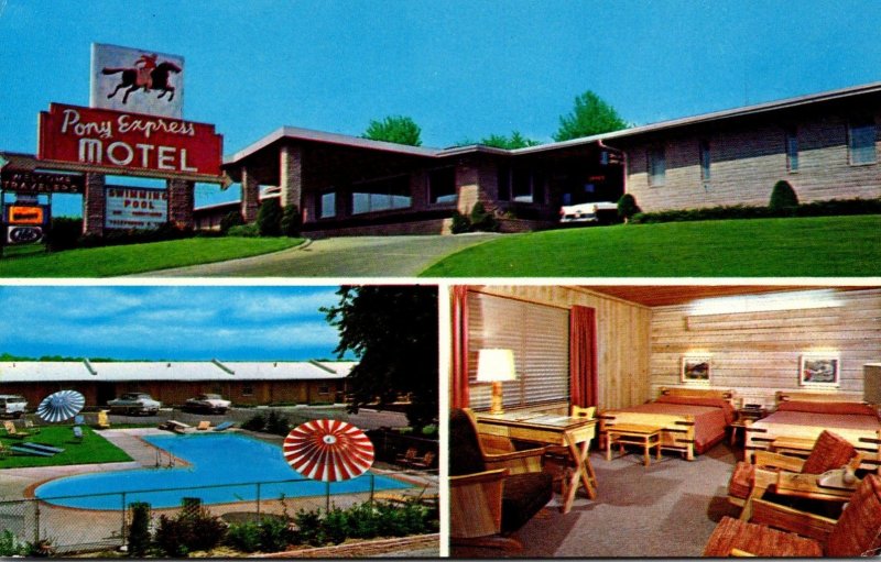 Missouri St Joseph Pony Express Motel 1963