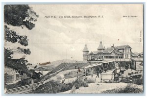 1910 PC Tea Kiosk Kelburne Wellington New Zealand Posted Antique Postcard