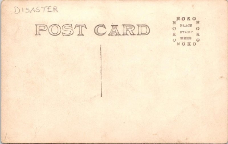 RPPC Tornado Damage? HOME MISSING SIDE After Disaster  ca1910's~1920's Postcard