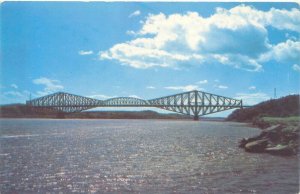 Quebec Canada  Quebec Bridge Vintage Chrome Postcard