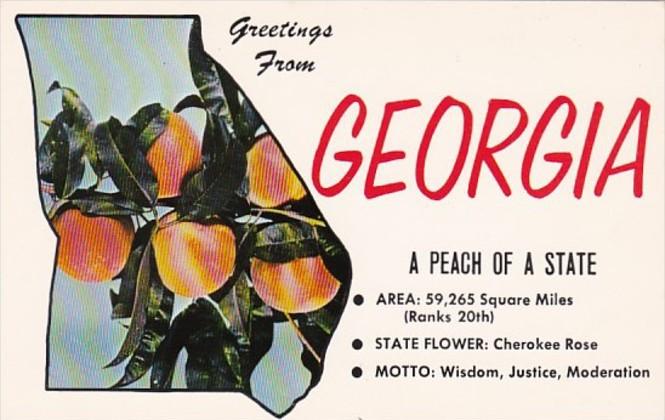 Georgia Greetings From A Peach Of A State