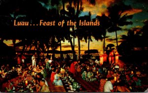 Hawaii Waikiki Queen's Surf Hotel Luau Feast