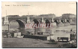 Postcard Lyon Old Bridge Guillotieres