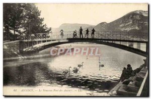 Annecy Old Postcard The new bridge lovers