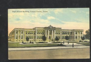 CORPUS CHRISTI TEXAS HIGH SCHOOL BULDING VINTAGE POSTCARD