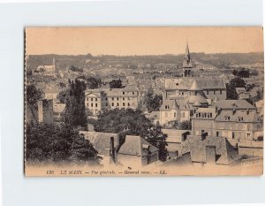 Postcard General view Le Mans France