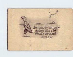 Postcard - Somebody mit new clothes likes to walk around - aint it? - Art Print