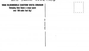 Postcard 1966 Olds Custom Vista Cruiser auto dealer Advertising 23-6959
