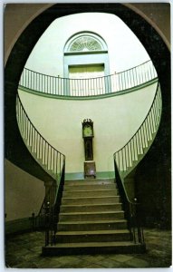 M-64947 Circular self-supporting stone stairway Old State House Frankfort Ken...