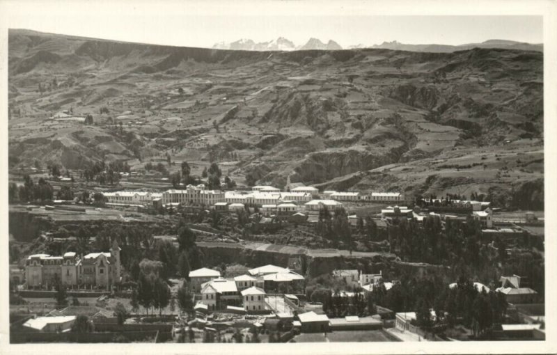 bolivia, LA PAZ, Panorama (1930s) RPPC Postcard