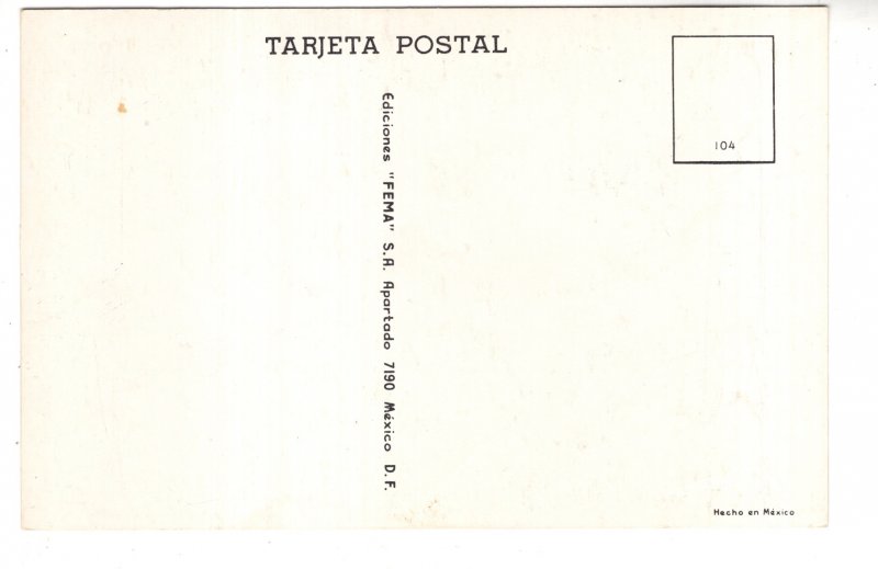 Watercolour, Street Scene, Mexico, FEMA Postcard