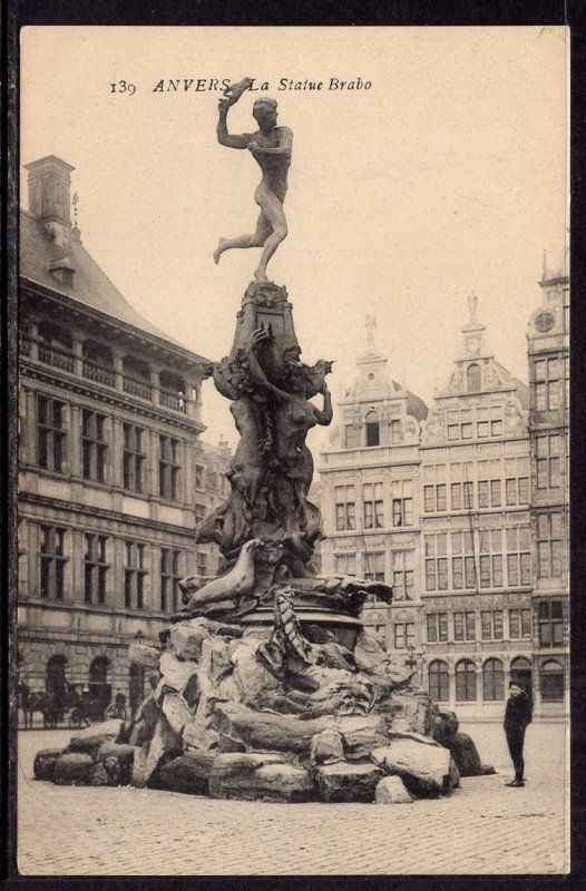 La Statue Brabo,Antwerp,Belgium BIN