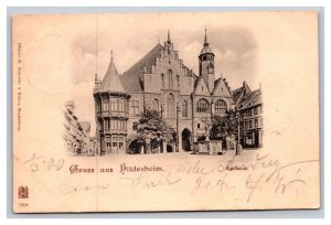 Vintage 1900 Postcard Rathaus Gruss aus Hildesheim Lower Saxony Deutschland