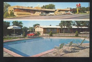 KANSAS CITY MISSOURI 4 ACRE MOTEL VINTGE ADVERTISING POSTCARD SWIMMING POOL