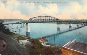 c.1907, Pulaski County Free Bridge, Little Rock , Arkansas, AR, Old Postcard