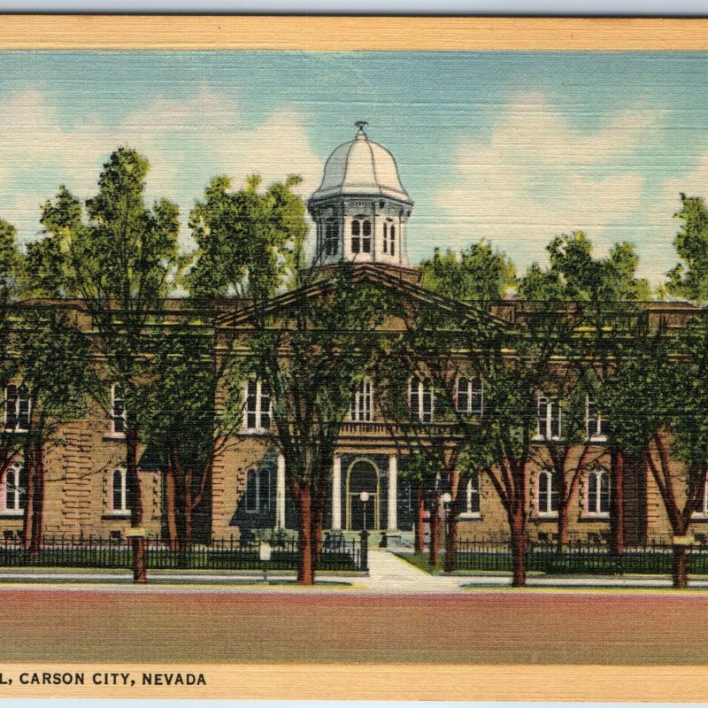 1937 Carson City, NV Nevada Capitol Neoclassical Italianate Joseph Gosling A251