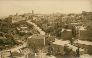 RPPC Postcard Bethlehem Palestine Overview of Town