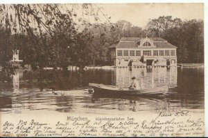 Germany Postcard - Munchen - Kleinhesseloher See - Ref 12369A