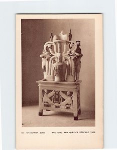 Postcard The King And Queens Perfume Vase Tutankhamen Egypt