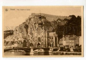 289323 BELGIUM DINANT bridge & church Vintage postcard