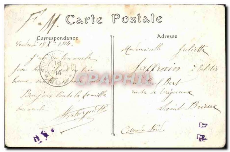 Old Postcard Lepine L & # 39Eflise Notre Dame