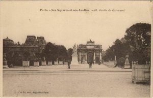 CPA PARIS Ses Squares et ses Jardins. 63. Jardin du Carrousel 924300