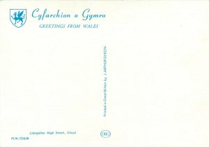 Greetings from Walles llangollen High Street Clwyd postcard royal hotel cars