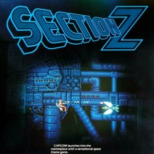 Section Z Video Arcade Game Flyer 1985 Original  8.5 x 11 Vintage