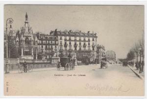 Quai du Leman Geneve Geneva Switzerland postcard