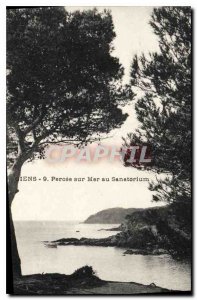 Postcard Old Giens Percee Sea at the Sanatorium