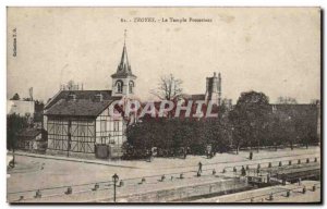 Old Postcard Troyes The Protestant Temple