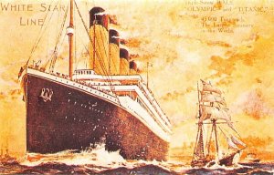 RMS Olympic Modern Card White Star Line Olympic Ship 