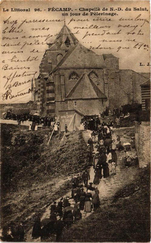 CPA Le Littoral FÉCAMP-Chapelle de N D. du Salut un jour Pelerinage (347718)