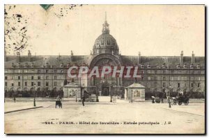 Postcard Old Paris Hotel des Invalides main entrance