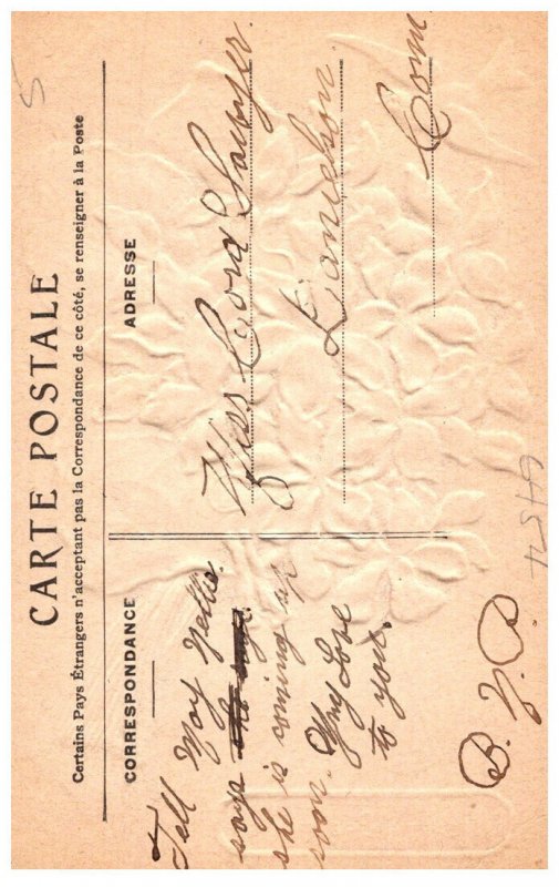 Hearty Greetings , Embossed Flower