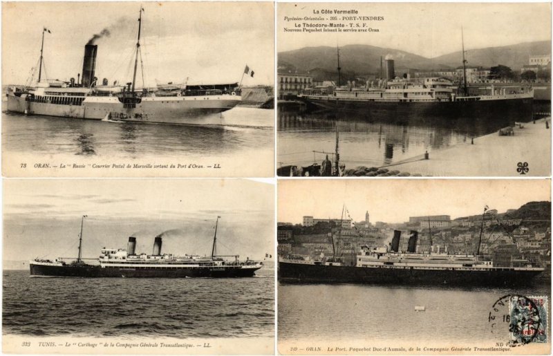 SHIPPING AFRICA AFN SHIPS 70 Vintage Postcards (L3566)