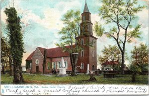 Raphael Tuck Postcard Virginia Williamsburg Bruton Parish Church UDB 1905 V201