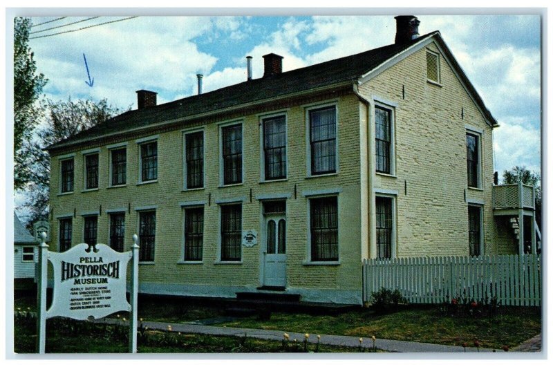 c1960 Pella Historisch Museum Exterior Wyatt Earp Boyhood Home Iowa IA Postcard