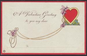 A Valentine Greeting,Heart Postcard