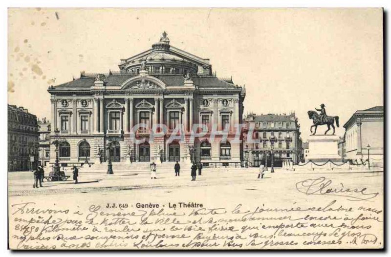 Old Postcard The Geneva Theater