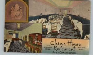 BOSTON MA China House Restaurant Interior Linen PC