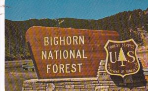 Wyoming Sheridan Big Horn National Forest Welcome Sign