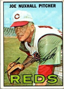 1967 Topps Baseball Card Joe Nuxhall Cincinnati Reds sk2172