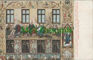 Germany Postcard - Freske An? Furstl. Fuggerhaus in Augsburg RS25898