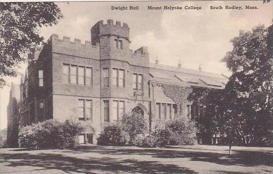 Massachusetts South Hadley Dwight Hall Mount Holyoke College