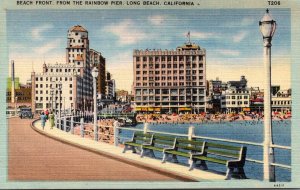 California Long Beach Beach Front From The Ocean Pier