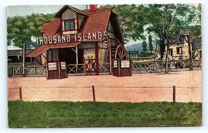 CHICAGO, IL Illinois ~ RIVERVIEW AMUSEMENT PARK 1000 Islands Ride 1909 Postcard