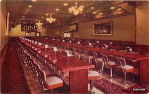 1950s Interior Bingo Room Golden Nugget Las Vegas Nevada Desert postcard 6990