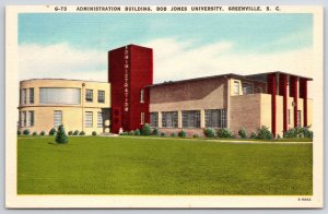 Administration Building Bob Jones University Greenville South Carolina Postcard