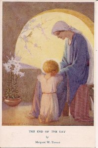 Artist Signed Margaret Tarrant, Medici Society The End of the Day 1930's